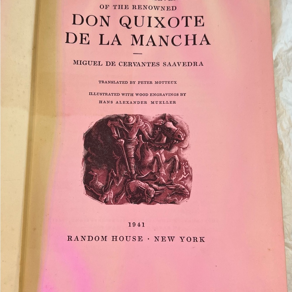 Vintage Cervantes Edition Book with Decorative Cover - Picture 2 of 7